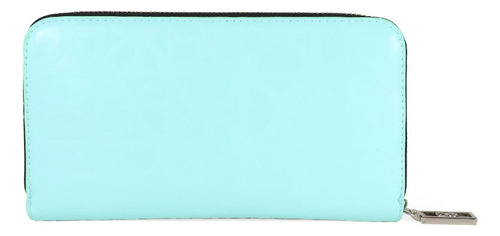 Cartera Para Mujer 7bini2208 Cierre Metálico Monograma Cloe Color Verde claro Diseño de la tela Liso
