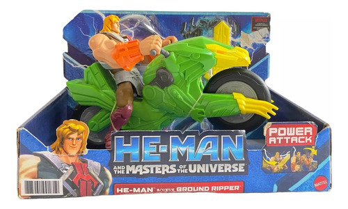 He-man Y Los Amos Del Universo Ground Ripper Con Motocicleta