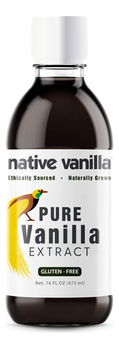 Native Vanilla - Extracto De Vainilla Puro  16 Onzas Lquidas