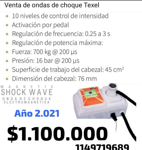 Ondas De Choque Texel Venta(usada)