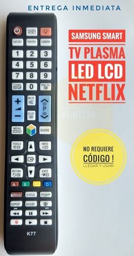 Control Remoto Led Plasma Lcd Samsung Smart Tv Netflix