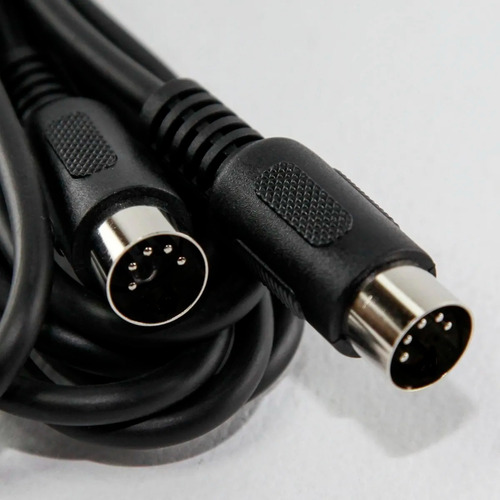 Imagen 6 de 8 de Cable Midi 4,5 Metros Midiplus Sintetizador Fichas Metalicas