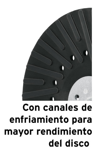 Respaldo Para Discos De Lija 7´ Milimetrica Esmeril 17276