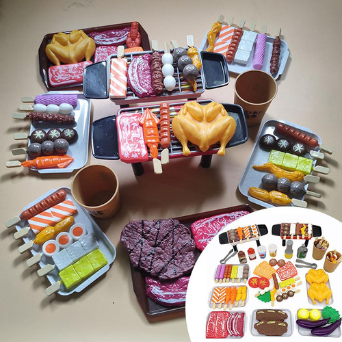 F Patio Trasero Picnic Cocina Bbq Playset Juego De 80 Piezas