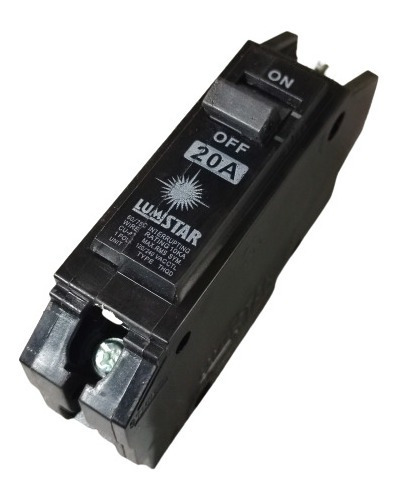 Breaker 1x20 Amp 120/240 V Lumistar Superficial 