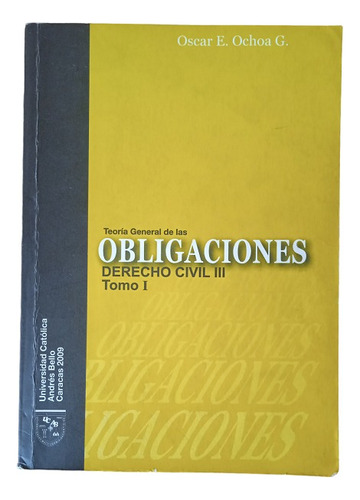Tomo I Y Ii, Libros Sobre Teoría General De Las Obligaciones