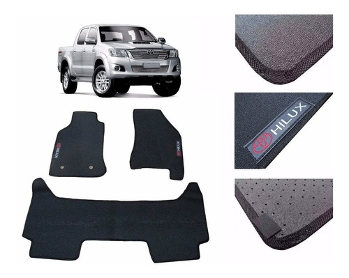 Tapete Carpete Hilux Srv 2005 2006 2007 2008 2009 2010 2011