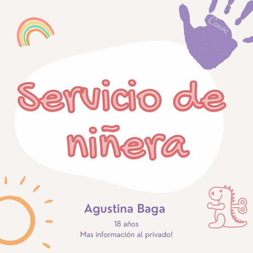 Imagen 1 de 1 de Servicio De Niñera