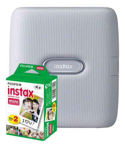 Impressora Instax Mini Link Smartphone + Filme De 20 Fotos