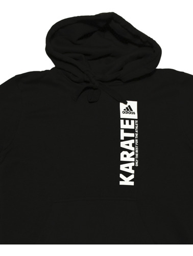 Sudadera Deportiva adidas Karate Negra Con Gorro