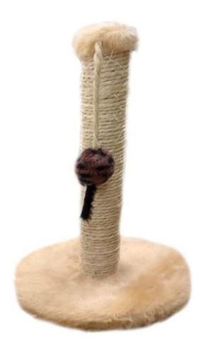 Imagem 2 de 5 de Arranhador Poste De Pelucia E Sisal Brinquedo P/ Gatos