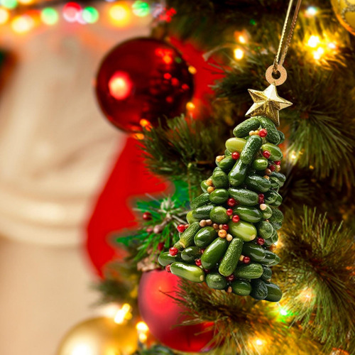 5 Adornos Colgantes Navideños Con Cordón, Adorno Colgante