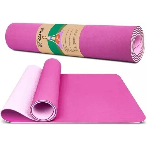 Tapete Yoga 6mm Grueso Antiderrapante Ejercicio Fitness Gym