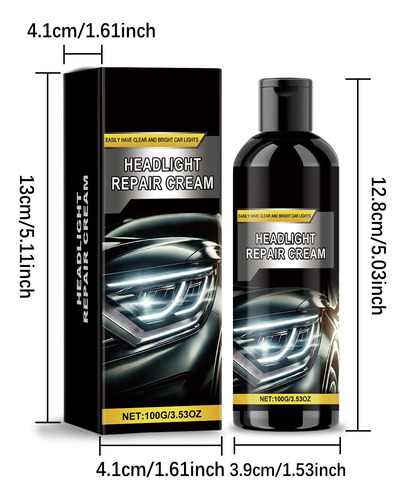 Limpiador Reparador De Lentes Líquido Para Automóviles Autom