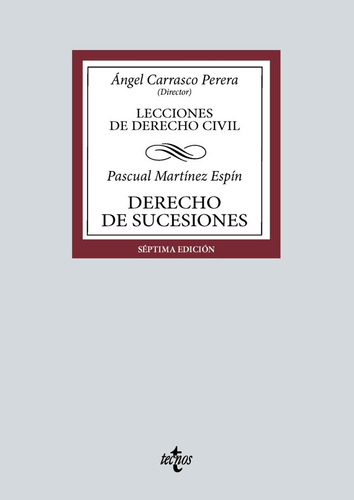 Libro Derecho De Sucesiones - Carrasco Perera,angel