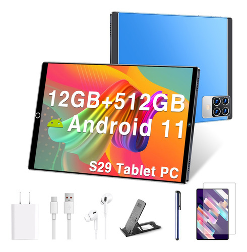 2024 Tableta S29 Más Barato Dual Sim 5g Wifi 12+512gb 10''