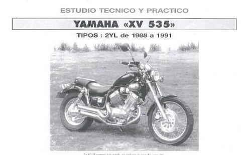 Manual De Taller Yamaha Xv 535 Virago (1988 - 1991) 