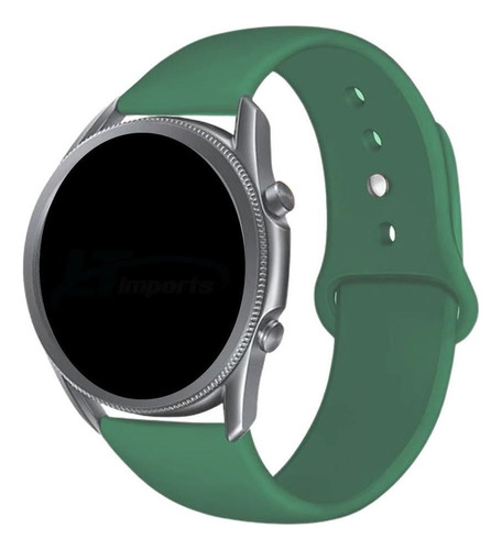 Pulseira 22mm Sport Lisa Para Samsung Gear S3 Frontier Cor Verde