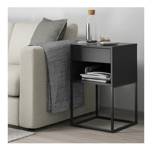 Imagen 2 de 6 de Mesa De Luz - Hierro Melamina- Envios Gratis + Sin Interes!