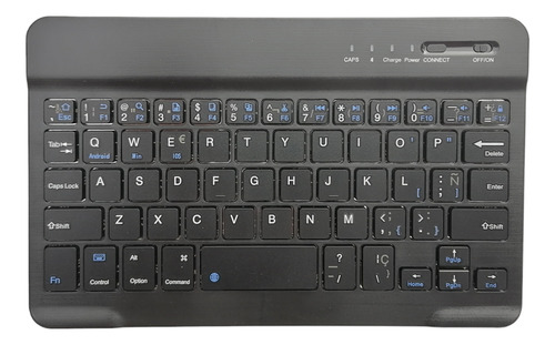 Teclado Bluetooth Magnetico Español Ultrafino 7/8' Con  Ñ 