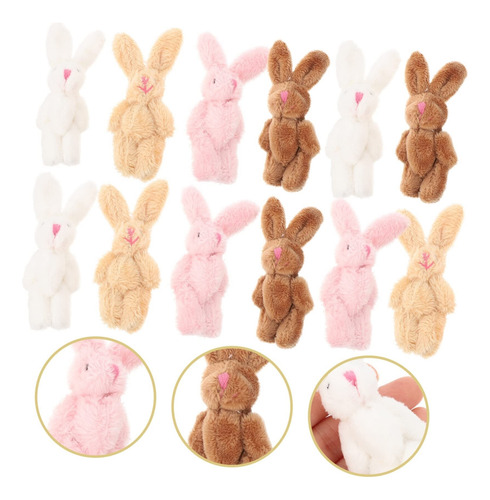 Conjunto De 20 Mini Conejitos De Peluche Conejitos Suaves