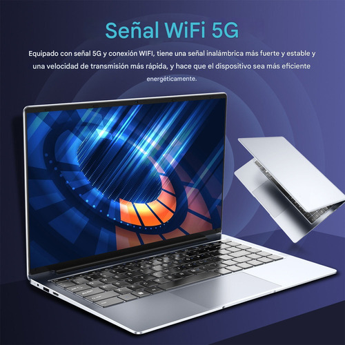 Notebook 14.1 Win11 8gb Ram-256gb Ssd-intel Celeron N4000 Plateado