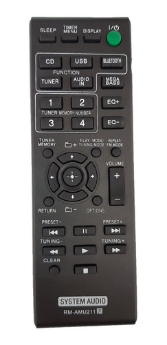 Control Equipo De Sonido Compatible Con Sony Amu-211 + Forr 