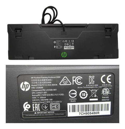Teclado Mecanico Hibrido Hp Pavilion Gaming 800 5js06aa (Usado)