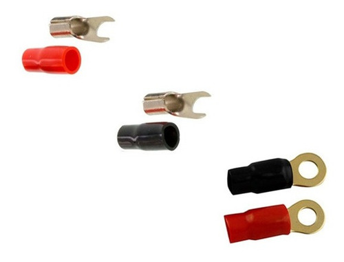 Imagen 4 de 7 de Kit De Cables 8 Gauge K-013 Para Potencia Hasta 2500w Audio