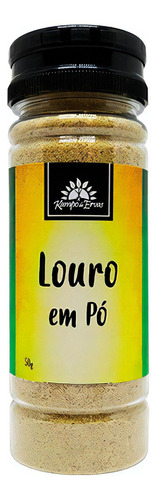 Louro Em Pó 100 % Natural Kampo De Ervas Frasco Com 50 Gr