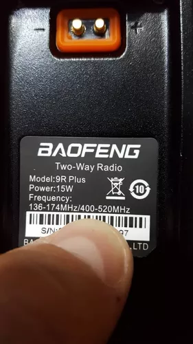 Radio Portatil Trasmisor Baofeng Uv9r Plus Uhf-vhf