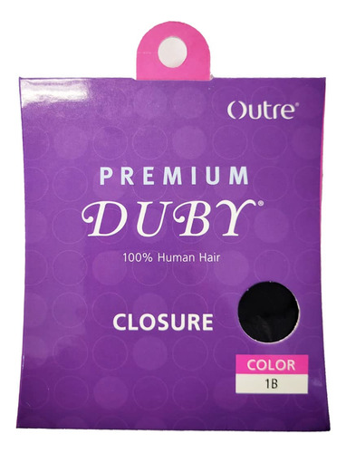 Outre 100 % Cabello Humano Con Cierre Duby Prémium (1b Neg.