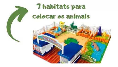 Jogo De Montar Zoológico Com 43 Peças Acessórios Divertidos - ShopJJ -  Brinquedos, Bebe Reborn e Utilidades
