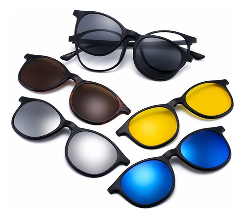 M Gafas De Sol Polarizadas Con Clip Magnético De Moda