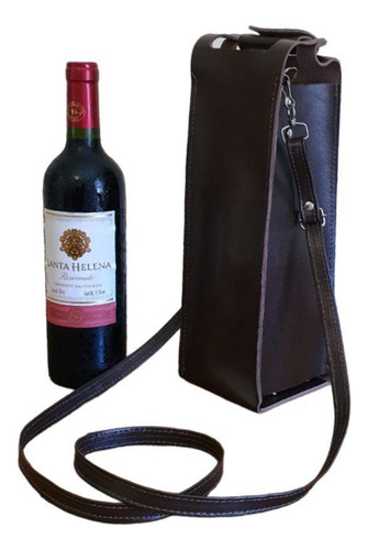 Bolsa Porta-vinho Em Couro | Alças Removíveis | Feita À Mão