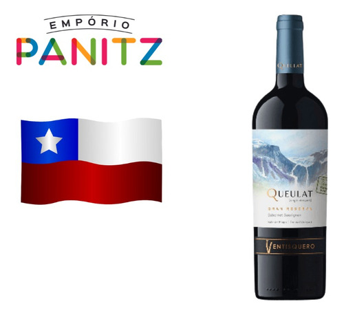 Vinho Tinto Chileno Queulat Cabernet Sauvignom 2021 750ml