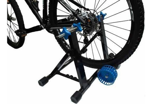 Ciclosimulador Spinning Clásico Soporte Bicicleta Estática Color Negro