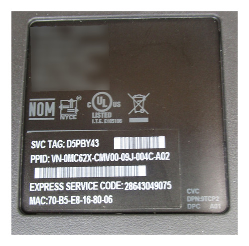 Docking Station Dell K20a001 19.5v 9.23a K20a (Usado)