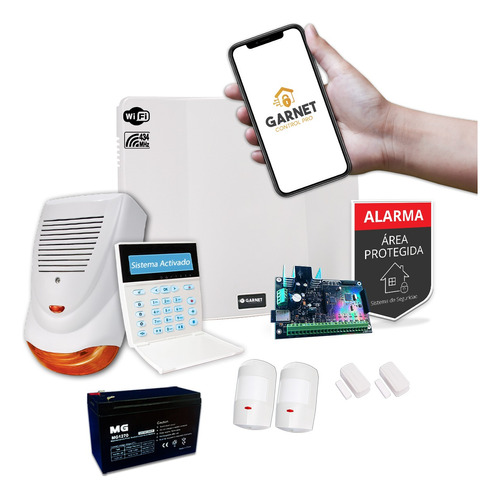 Kit Alarma Casa Wifi Internet Sensor Movimiento Inalambrico