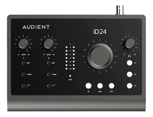 Audient Id24 Interfaz De Audio Usb Premium 2x6 Con Adat Color Negro