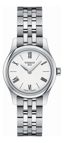 Reloj Tissot Tradition 5.5 Lady T0630091101800 Original Color de la malla Plateado Color del bisel Plateado Color del fondo Blanco