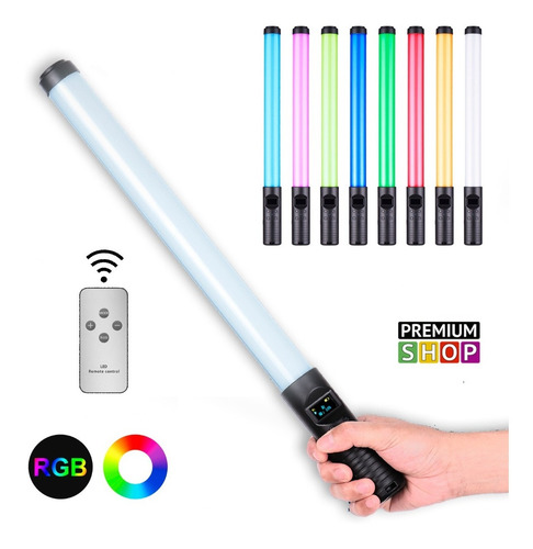 Imagen 2 de 10 de Luz Continua Rgb Led Stick Colores - Foto Video 3000k-6500k