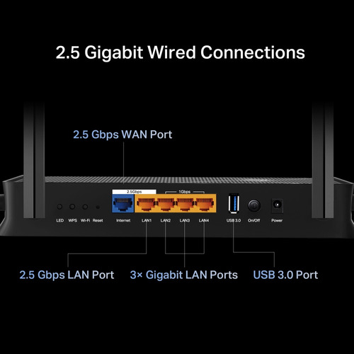 Tp-link Archer Router Wifi7, Hasta 3600mbps, Puertos 2.5ge