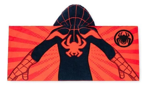 Juego De Toalla Capucha Spider Man