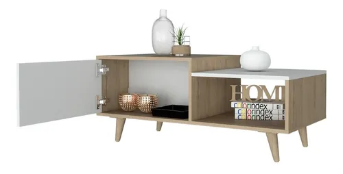 Mesa De Centro Bora- Rovere / Blanco Marquéz