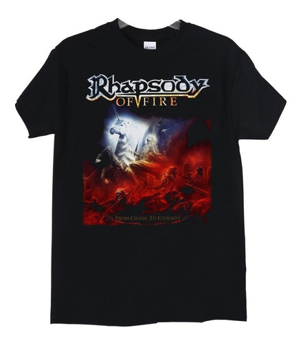 Polera Rhapsody Of Fire From Chaos To Eter Metal Abominatron