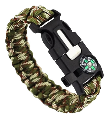 Pulsera Paracord Treking Y Escalada Supervivencia 5 En 1