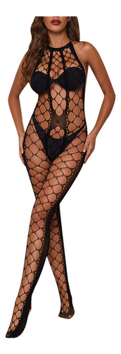 C^ Bikini De Malla Transparente Para Mujer Con Corte De