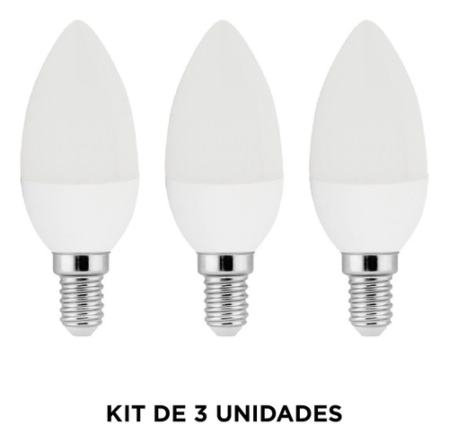 Lámpara Led Tipo Vela E14, 3w, Cálida - Ixec Ix1064