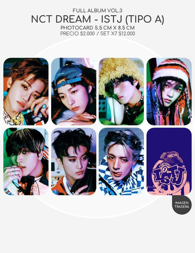 Nct Dream - Istj (set Photocards Fanmade)